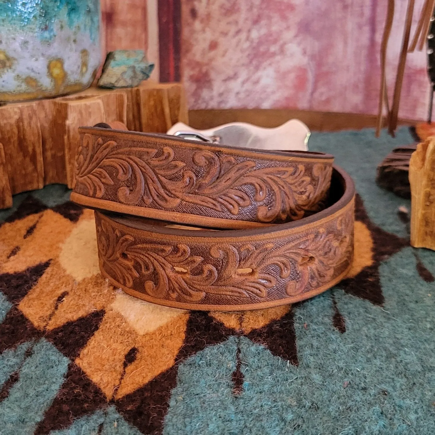 Kid's Leather Belt "Little Texas" by Tony Lama C60119