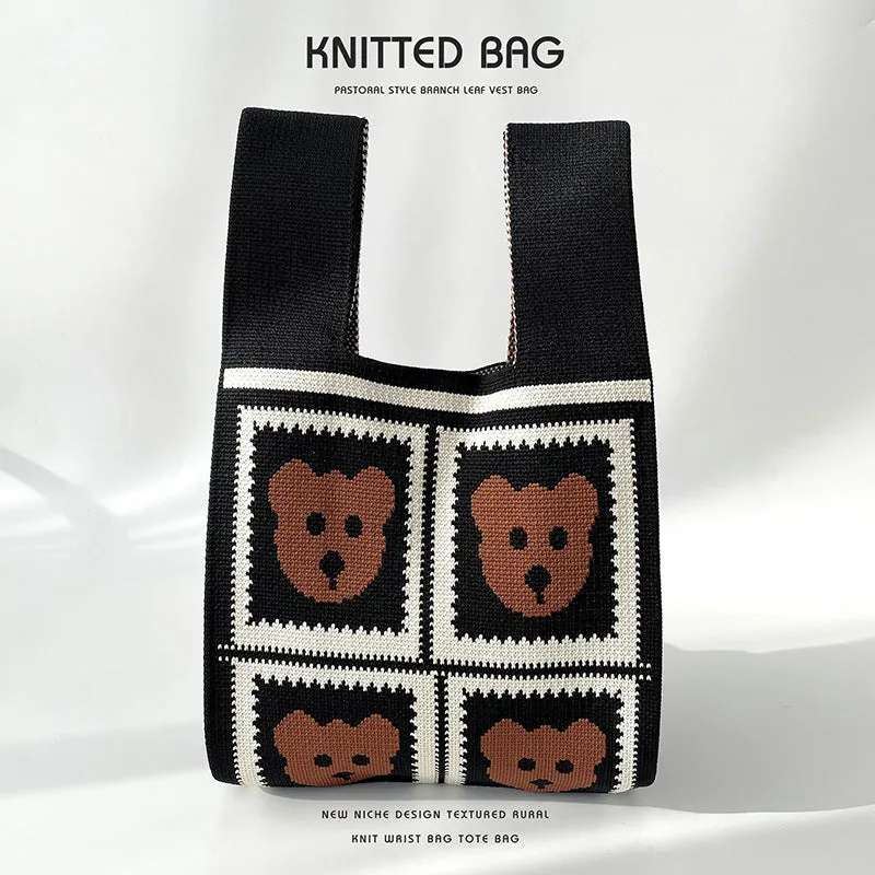 Knitted Bag - Bears