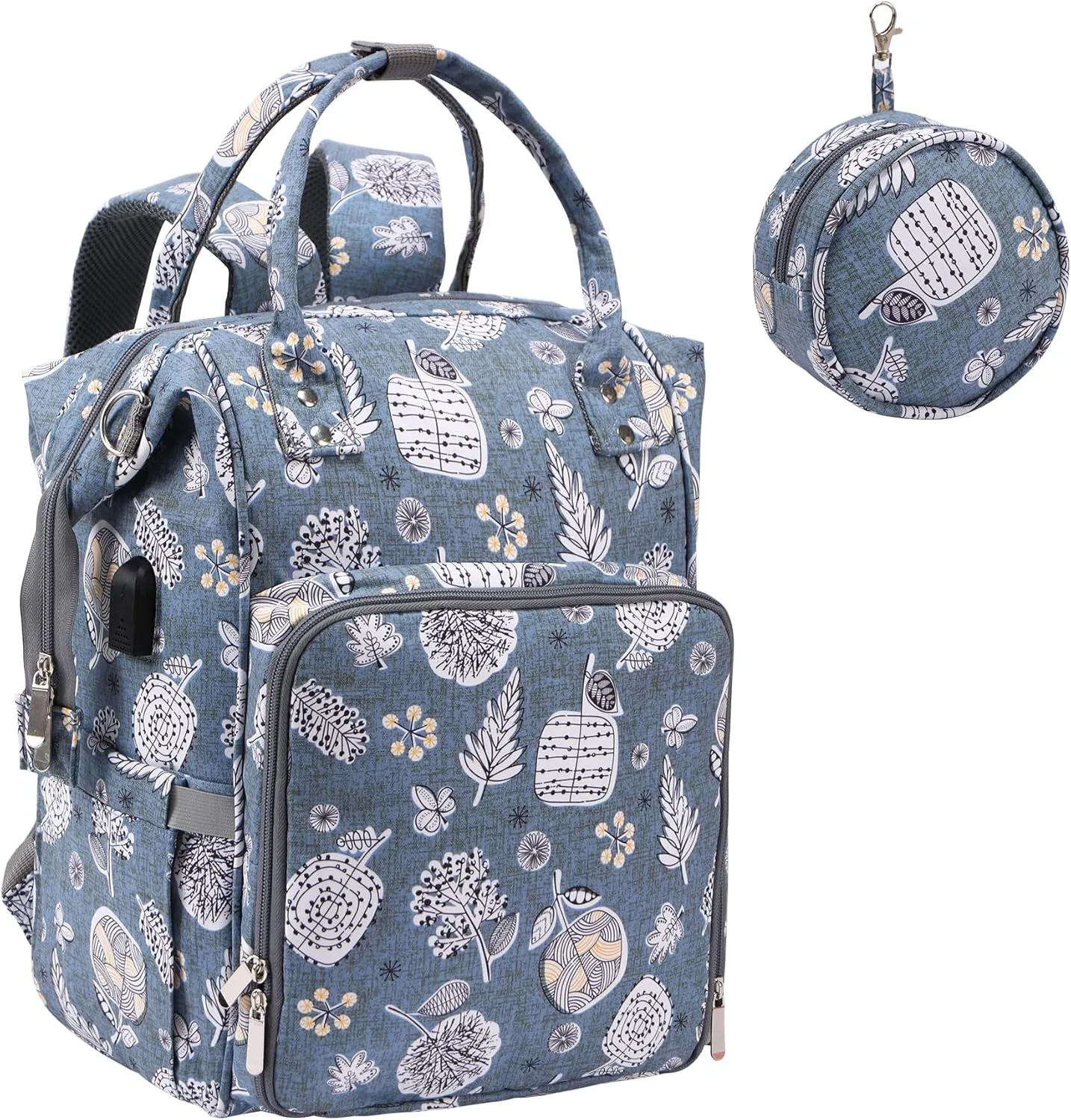 KOKNIT crochet bag,knitting bagBackpack and Tote Bag Storage Bag ，Large capacityYarn Storage Organizer Travel Crochet Bag Women Carrying Crochet Accessories Knitting Needles Crochet