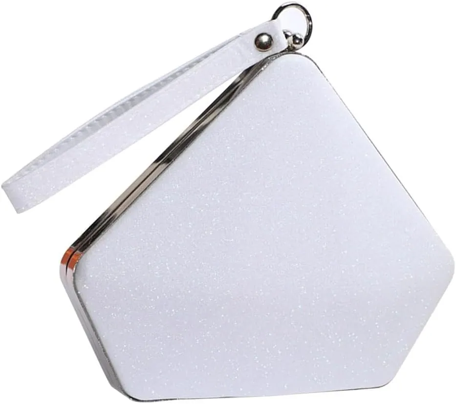 Ladies Sparkly Handbag Elegant Crossbody Glitter Pentagon Shoulder Women Sequin Clutch Bridal Wedding Purse