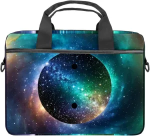Laptop Bag for Women,Computer Bags for Women,for Laptop or Tablet,Nebula Yin Yang Gossip Galaxy