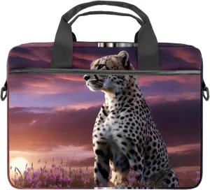 Laptop Bag for Women,Laptop Tote Bag for Women,Laptop Bag for Men,African Savannah Animal Leopard