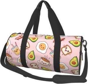 Large Duffle Bag for Travel - Breakfast Gym Bag for Women Men, Foldable Travel Bags for Women Men with Zippered Multiple Pockets