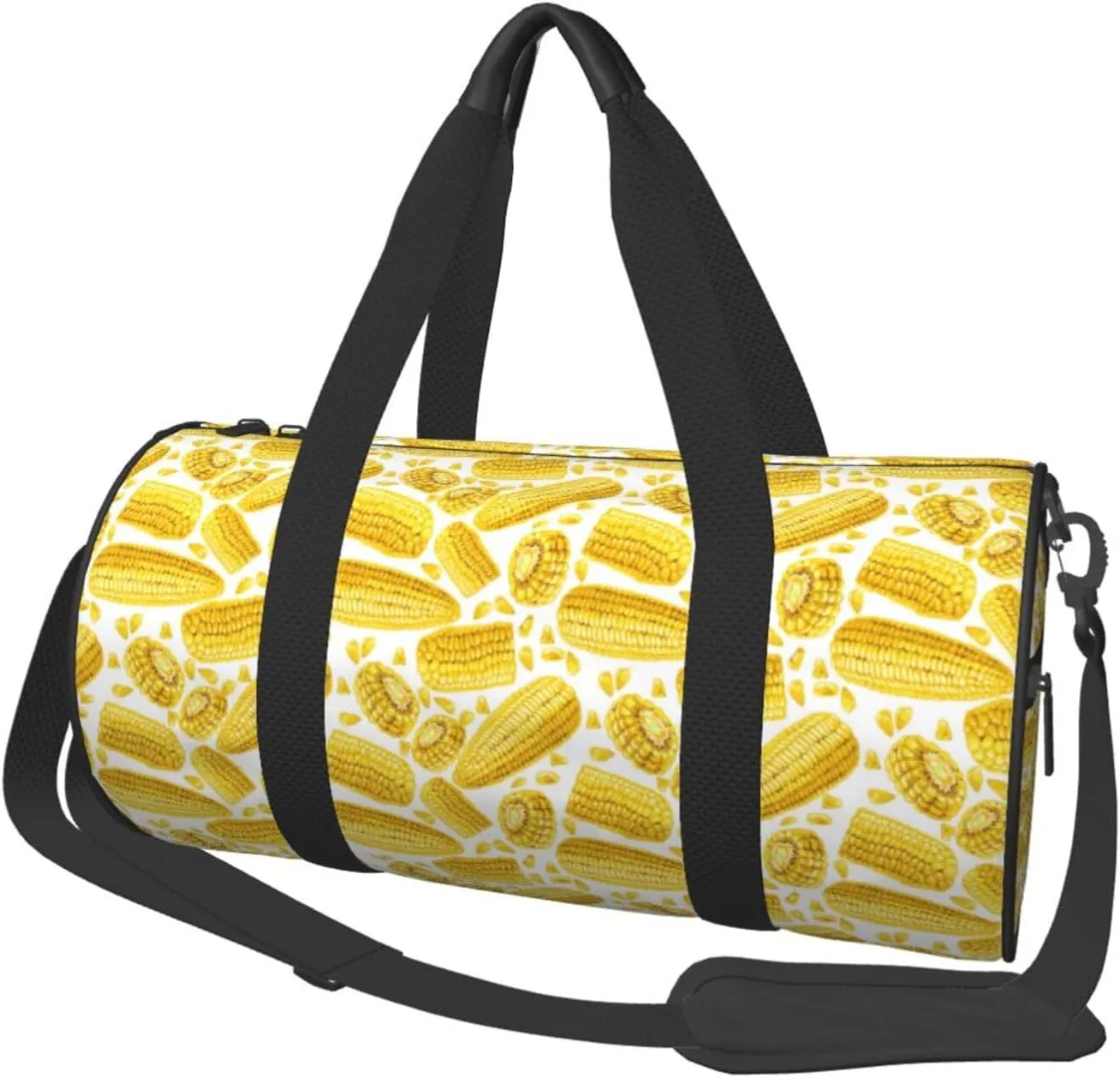 Large Duffle Bag for Travel - Ears Of Corn Gym Bag for Women Men, Foldable Travel Bags for Women Men with Zippered Multiple Pockets