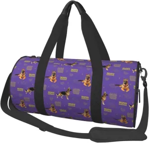Large Duffle Bag for Travel - German Shepherd Dog(W) Gym Bag for Women Men, Foldable Travel Bags for Women Men with Zippered Multiple Pockets