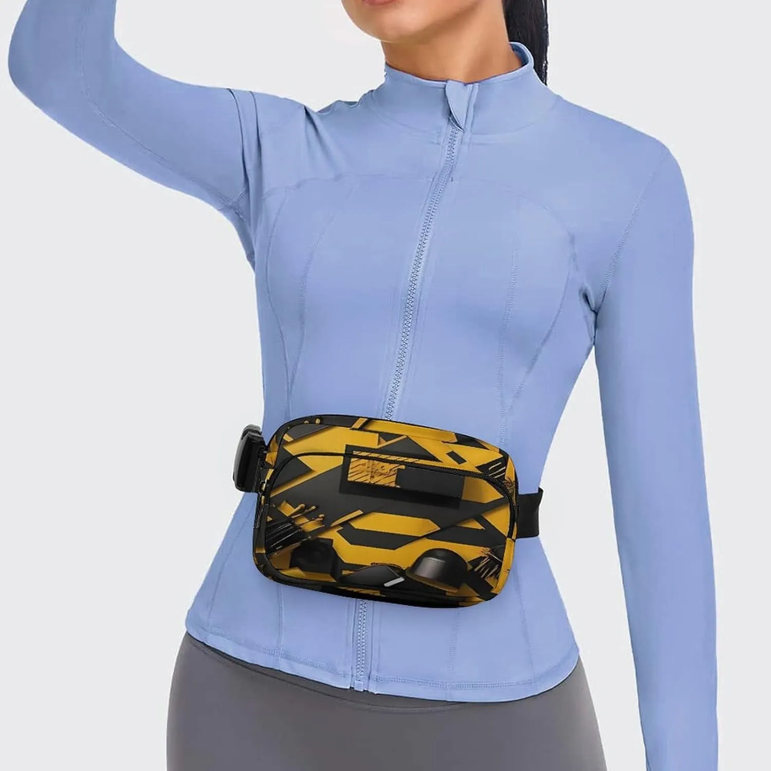 Large Waist Packs with Adjustable Strap,Bea CrossBody Fanny Pack Casual Bag for Travel Sports Running Hiking