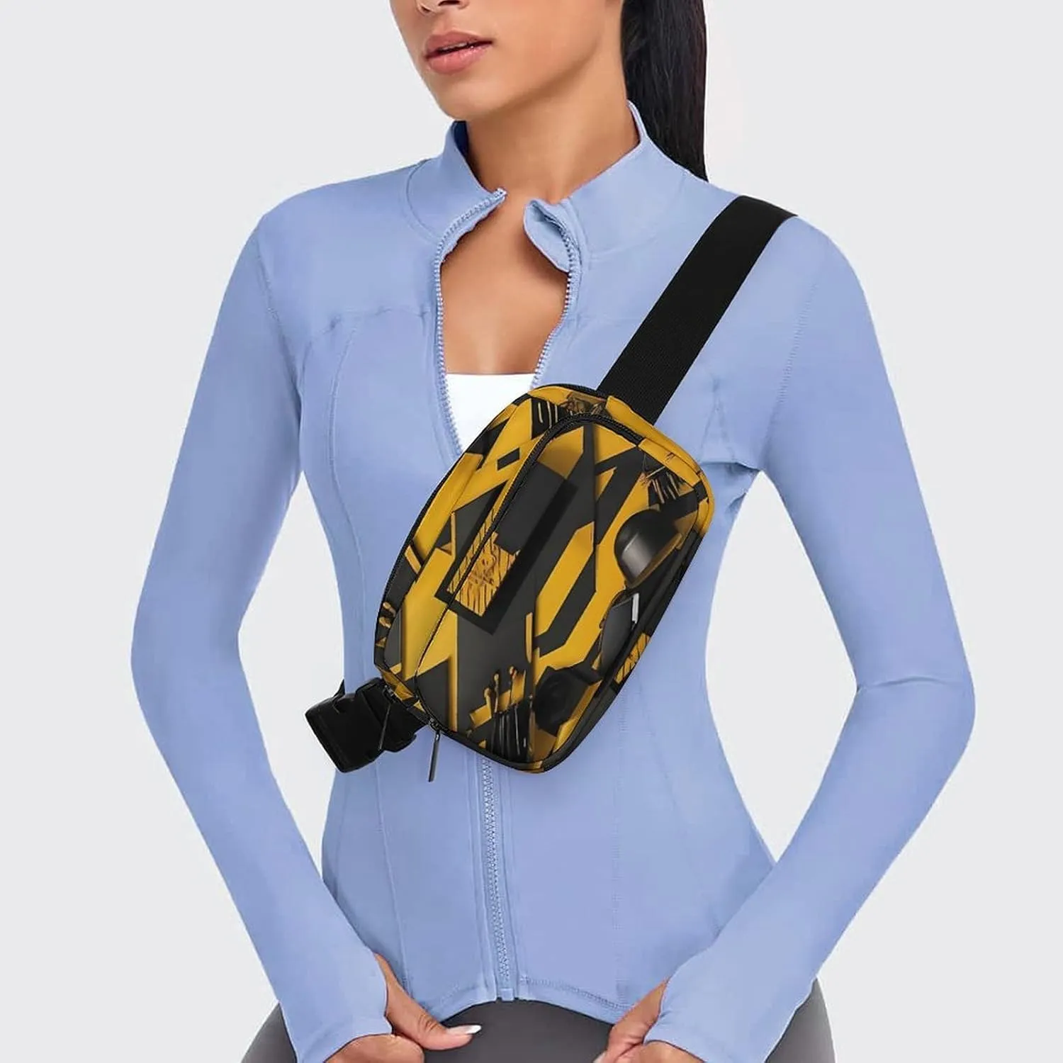 Large Waist Packs with Adjustable Strap,Bea CrossBody Fanny Pack Casual Bag for Travel Sports Running Hiking