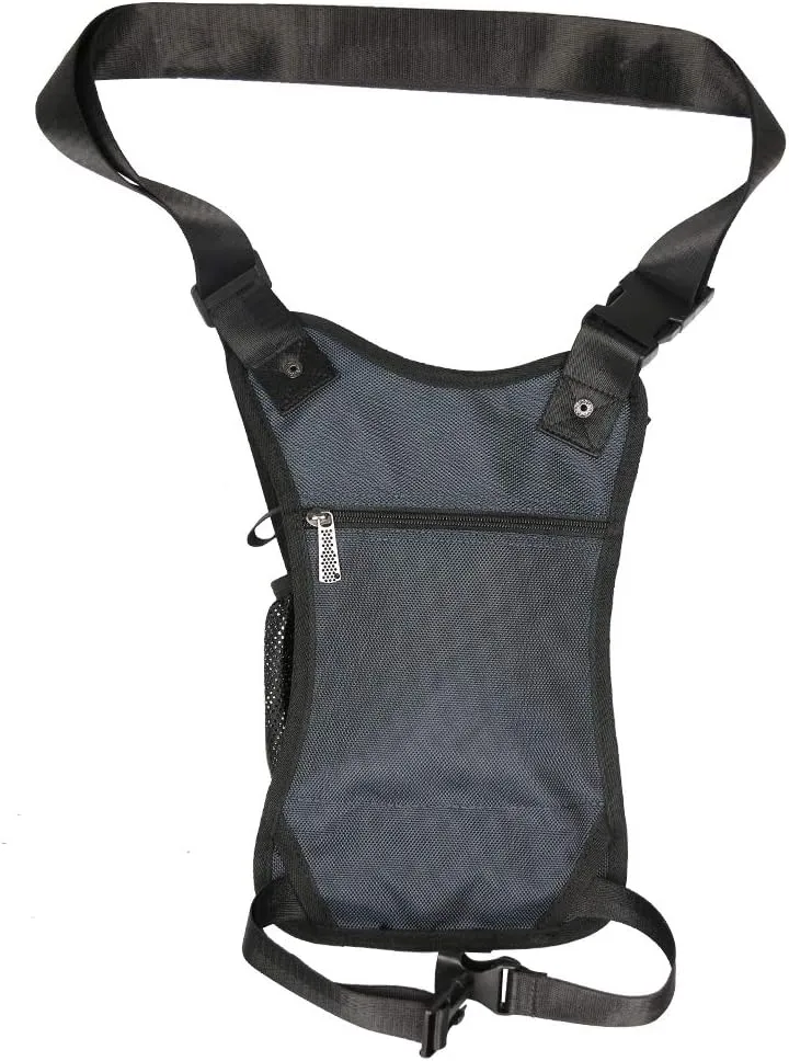 Larswon Thigh Pack - Tactical Waist Bag for Motorcycle, Waterproof Blue