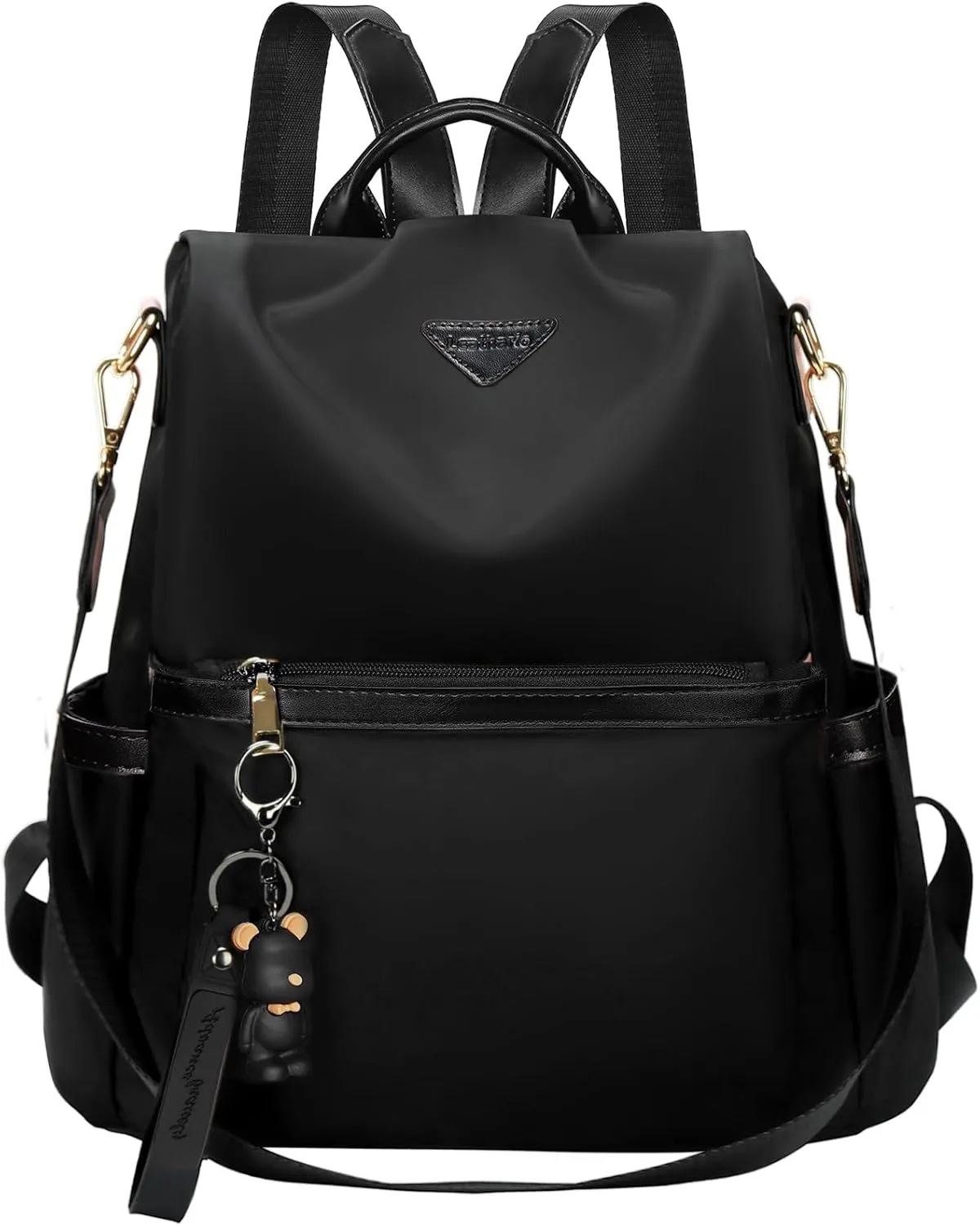 Leathario Women Backpack Purse Anti-Theft Nylon Small Casual Daypack Handbag Shoulder Mini Bookbag for College Travel Work