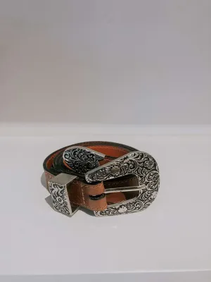 Leather belt - Brown