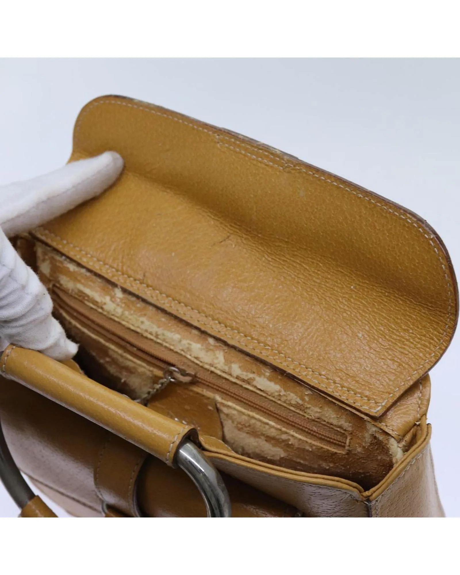 Leather Top Handle Bag