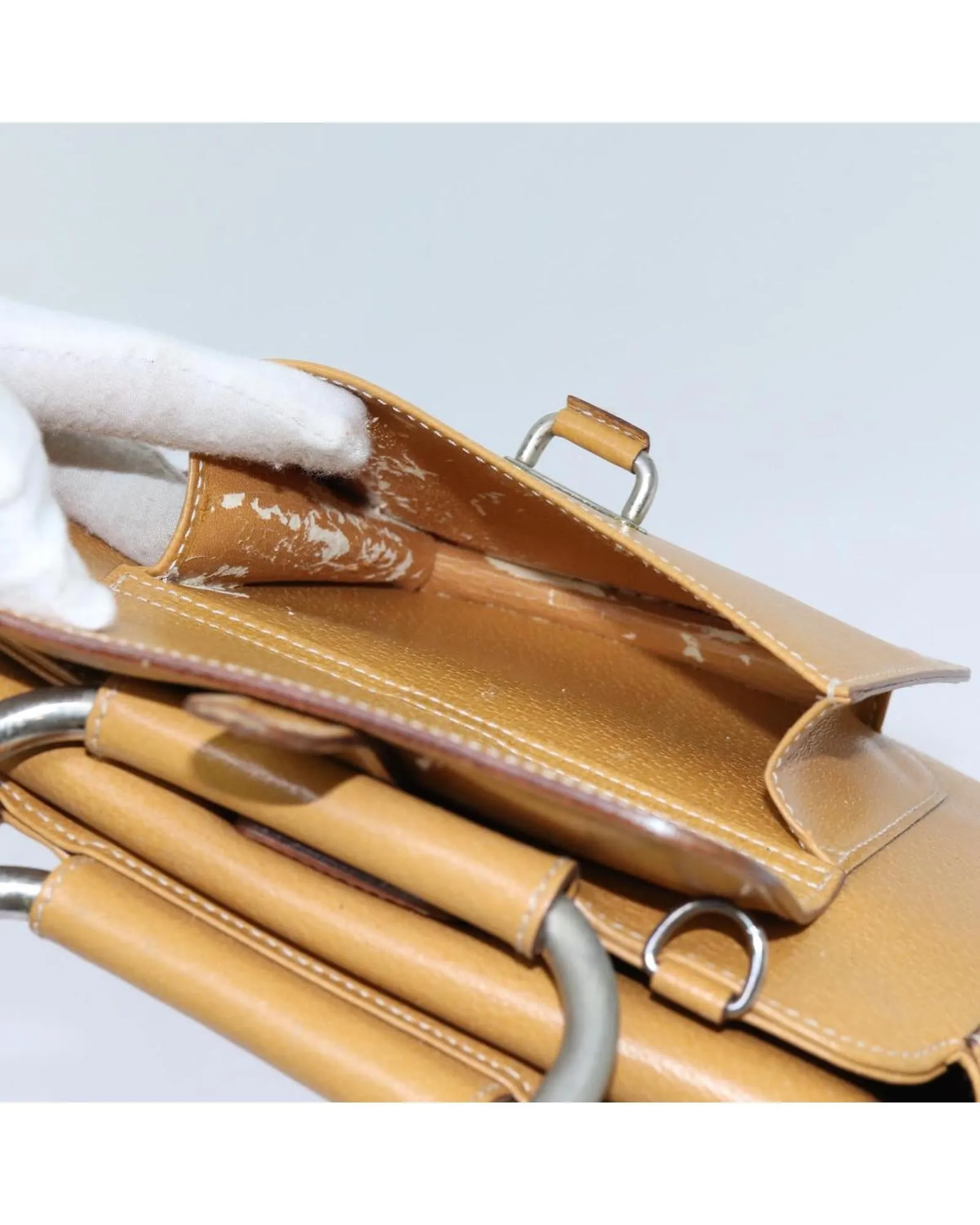 Leather Top Handle Bag