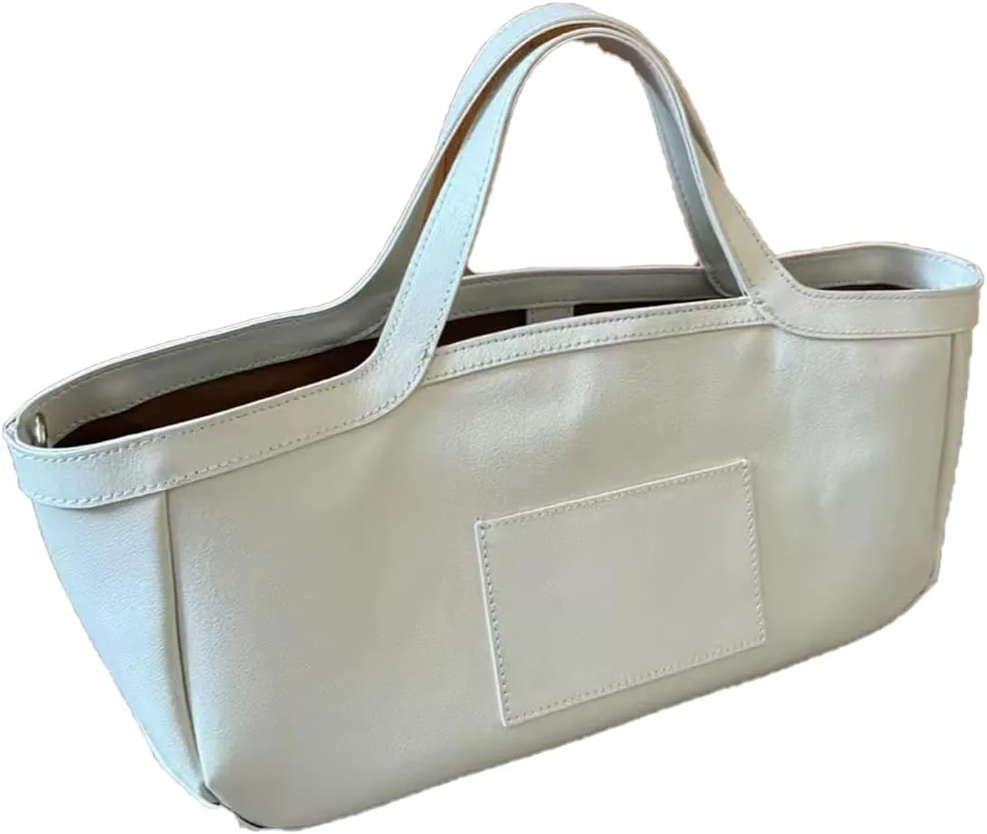 Leather Tote Bag for Women Commuting Handbags with Shoulder Strap Casual Top Handle Handbag