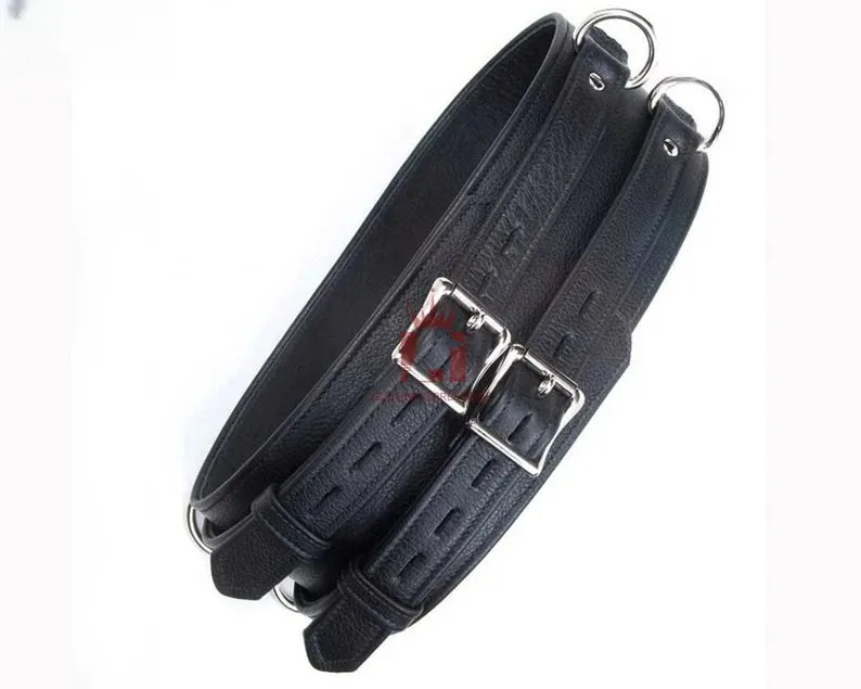 Leather Waist Belt Restraint Style | Fantasy D-Rings Belts