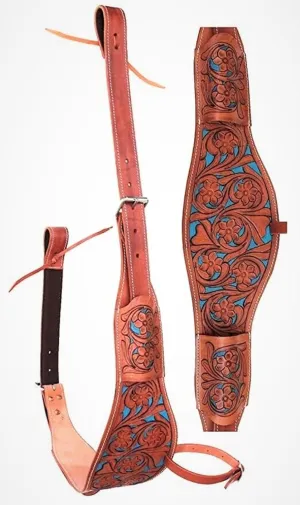 Leather Western Horse Saddle Girth Back Cinch Strap Western Horse Saddle Bucking Strap Rear Girth Flank Cinch Smooth Leather Size Length: 40 Buckle to Buckle & Width: 2.75 with 2 Buckles, LG17