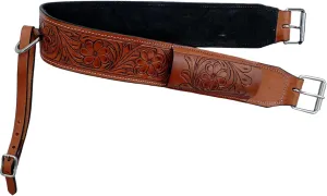 Leather Western Horse Saddle Girth Back Cinch Strap Western Horse Saddle Bucking Strap Rear Girth Flank Cinch Smooth Leather Size Length: 40 Buckle to Buckle & Width: 2.75 with 2 Buckles, LG29