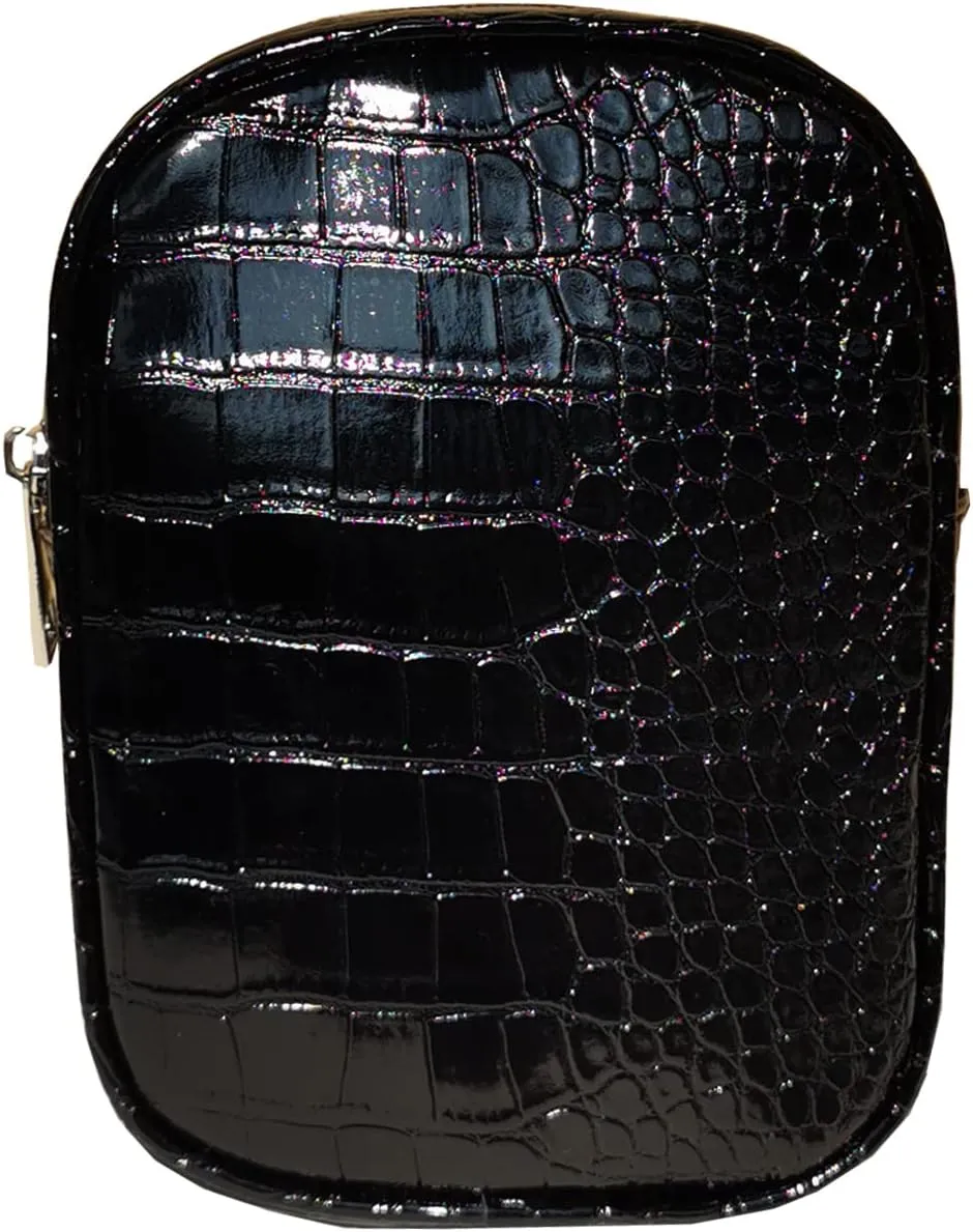 Leg Harness - Synthetic Leather Thigh Bag - Black