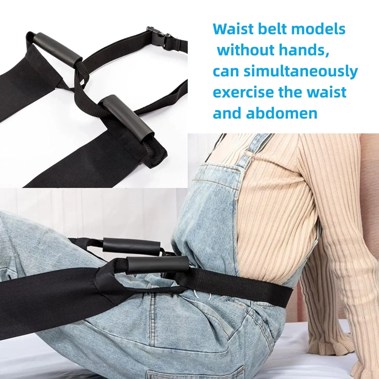 Leg Recovery Exercise Equipment for Increasing Range of Motion after Knee Replacement, Suitable for Relieving Knee Pain,Stretches Knees, Hips & Hamstrings, Improving Mobility (Belt Training Style)