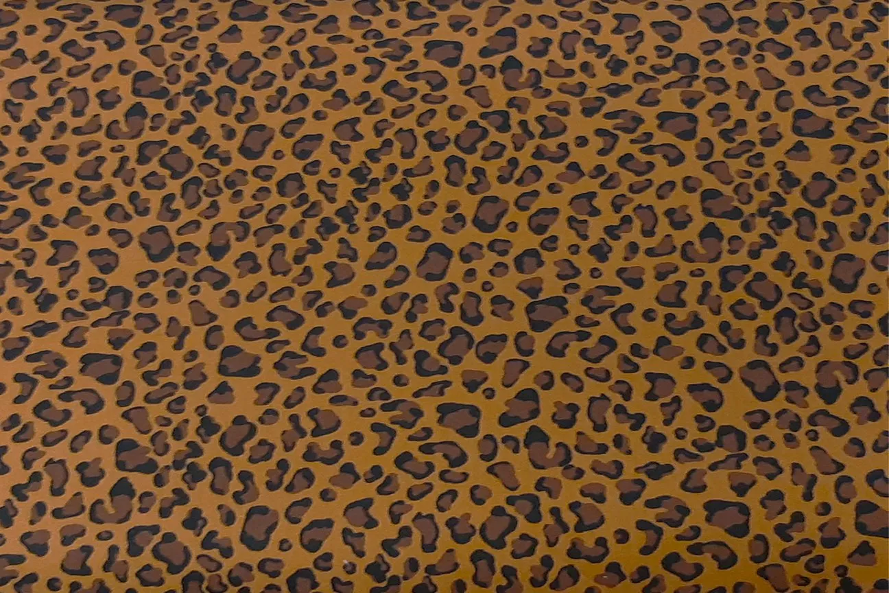 Leopard Spot On Nut Brown Patchwork / Craft Fabric