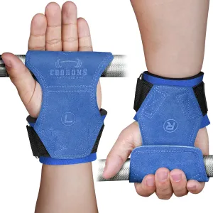 Lifting Wrist Straps for Weightlifting, Double Layer Leather for Weight Lifting Wrist Wraps, Deadlifts, Heavy Powerlifting and Adjustable Wrist Hooks for Strength Training, Gym Workouts Men/Women