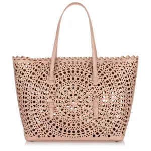 Light beige laser-cut bag