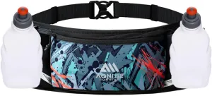 Lightweight Sports Waist Bag Running Belt Fanny Pack Fit for Waistline 58-118cm Pocket can Hold 250ML Water Bottle (Orange with 2 * 250ML)