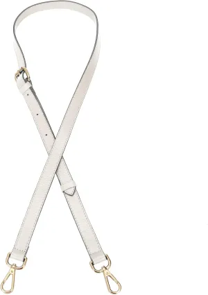 LIVE UP Full Grain Leather Adjustable Replacement Cross Body Purse Shoulder Strap Handbag Bag Wallet, 2/3” Wide(Beige)