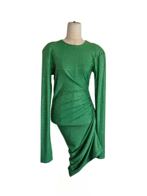 Lobster Claw Green Crystal Sequin Embellished Bronx Dress