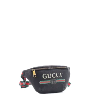 Logo Belt Bag Printed Leather Small