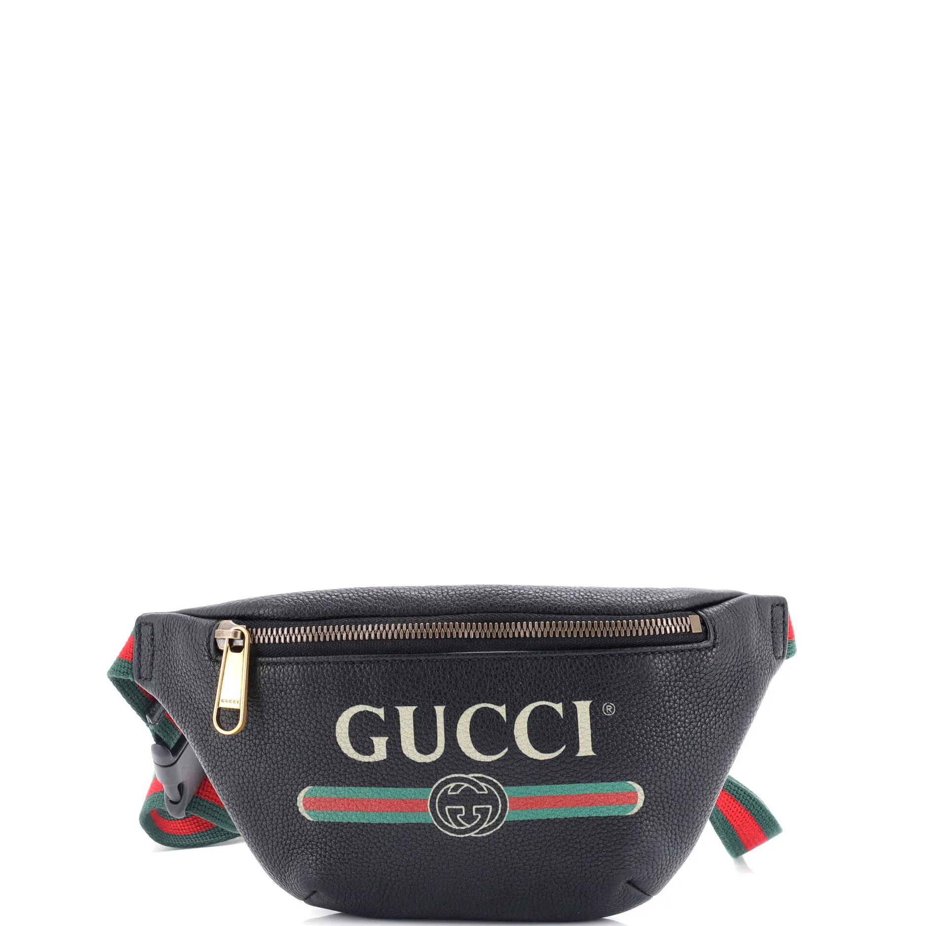 Logo Belt Bag Printed Leather Small