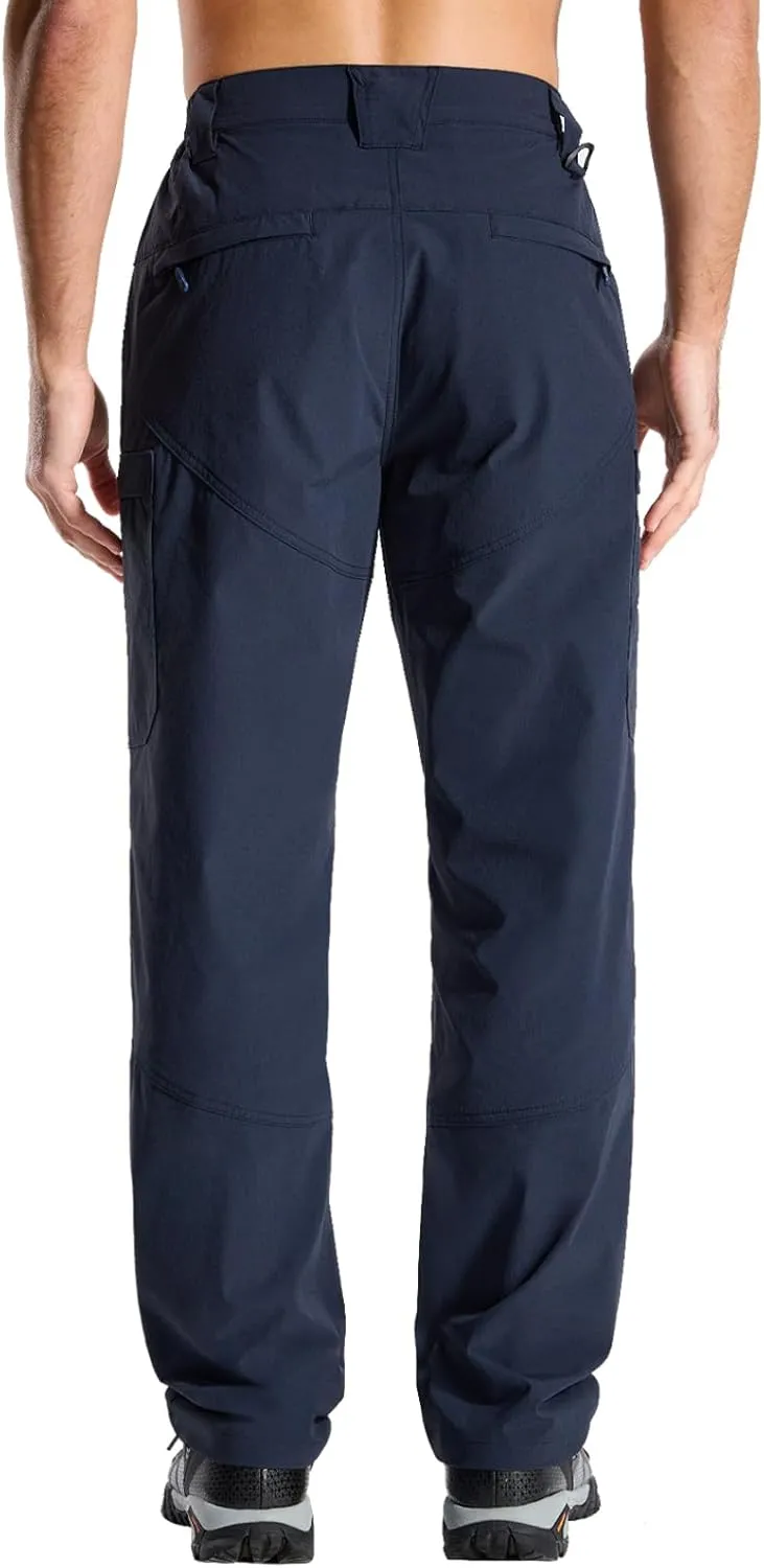 LOOGU Men's Water Resistant Breathable Cargo Pants for Fishing Hiking Outdoor with 7 Pockets