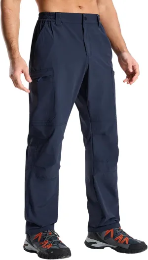 LOOGU Men's Water Resistant Breathable Cargo Pants for Fishing Hiking Outdoor with 7 Pockets
