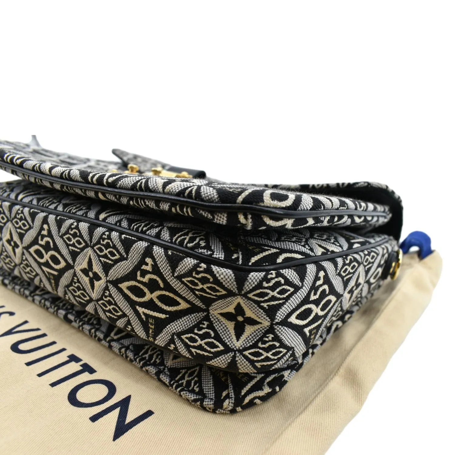 LOUIS VUITTON Metis Pochette Jacquard Since1854 Leather Top Handle Satchel Bag Grey