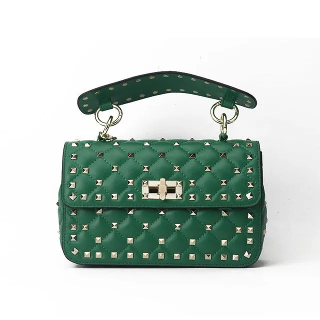 Luxury Leather Voice-controlled Designer Crossbody Sheepskin 100% Famous Brand Rivet Bags Bag 2019 Tote Shoulder Handbags High Outstanding value Quality