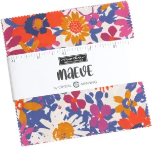 Maeve Charm Pack by Crystal Manning; 42-5" Precut Fabric Quilt Squares