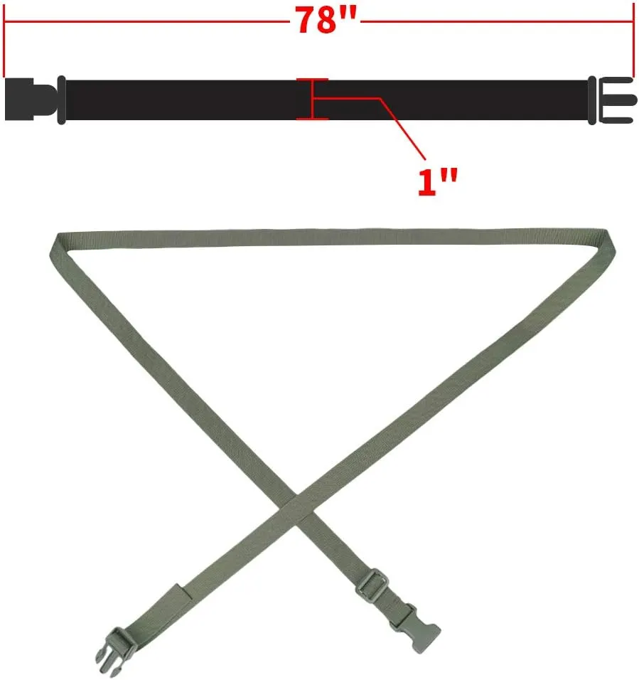 MAGARROW 78" x 1" Strap Buckle Packing Straps Adjustable 1-Inch Belt