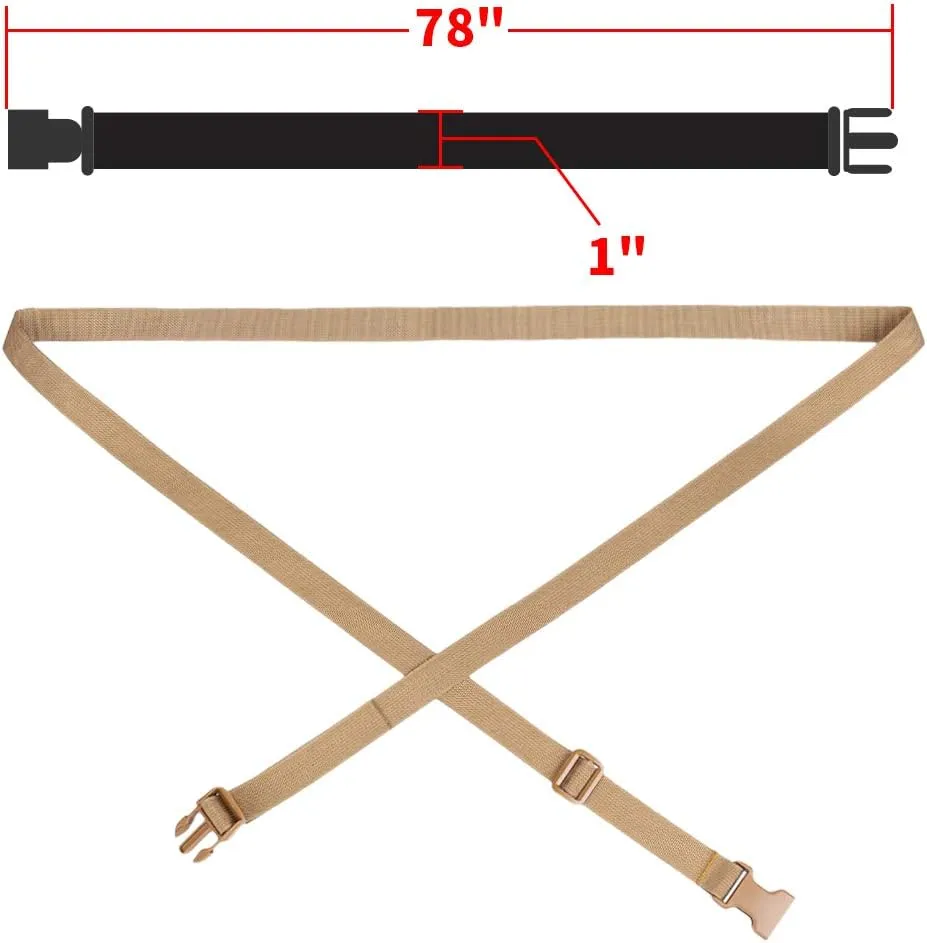 MAGARROW 78" x 1" Strap Buckle Packing Straps Adjustable 1-Inch Belt