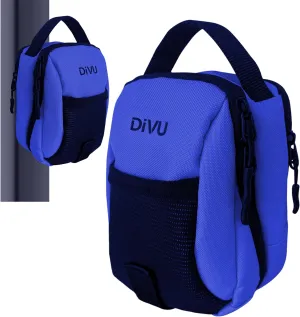 Magnetic Gym Bag for Men & Women | Crossbody Sling Bag | Small Workout Backpack with Magnetic Attachment | Keep Essentials Off Dirty Floors | Fanny Pack for Gym, Travel, Work, and Sports (Blue)