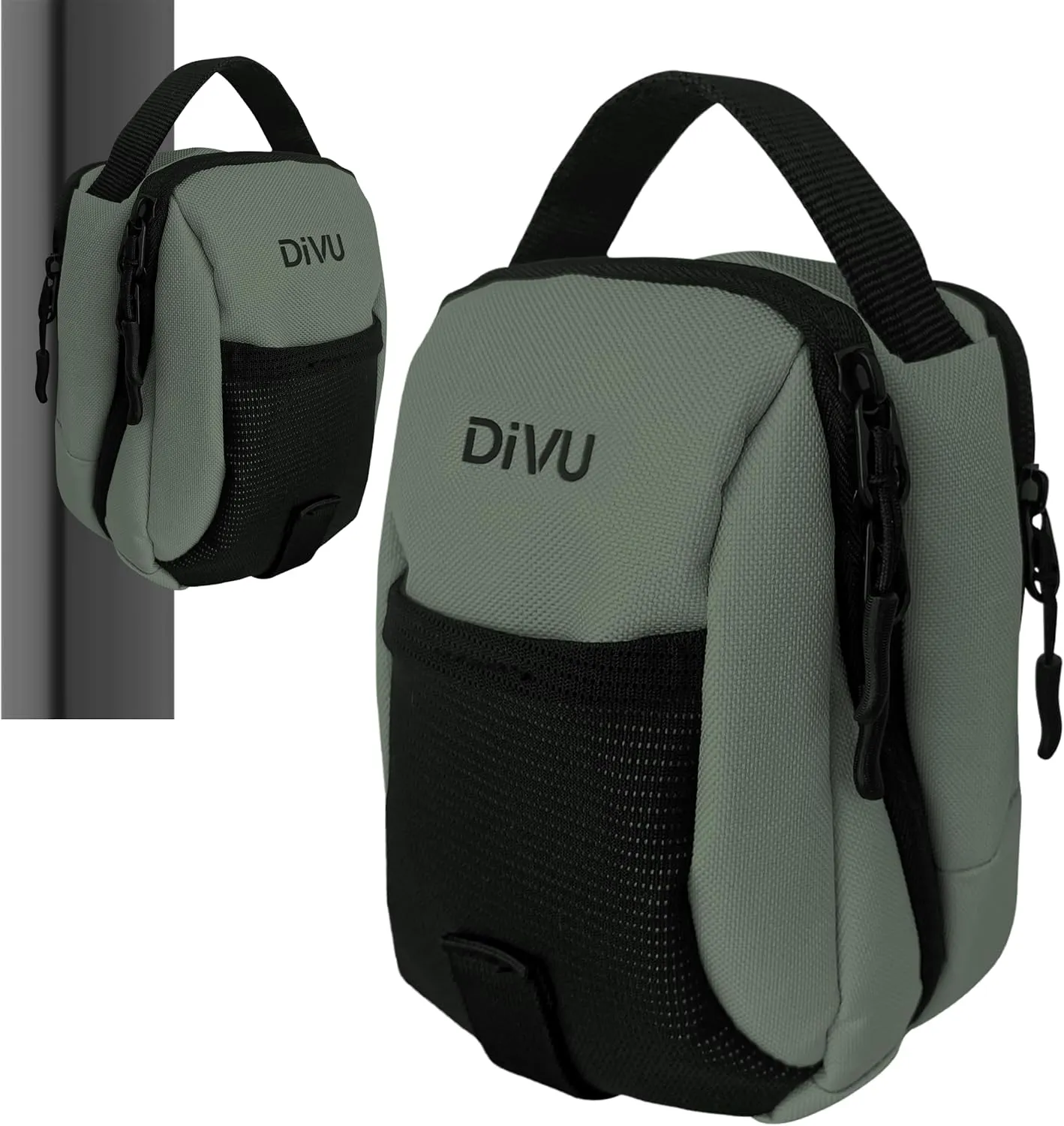 Magnetic Sports Bag (Green) for Men & Women | Crossbody Sling Bag | Small Workout Backpack with Magnetic Attachment | Fanny Pack for Gym, Travel, Work, and Sports
