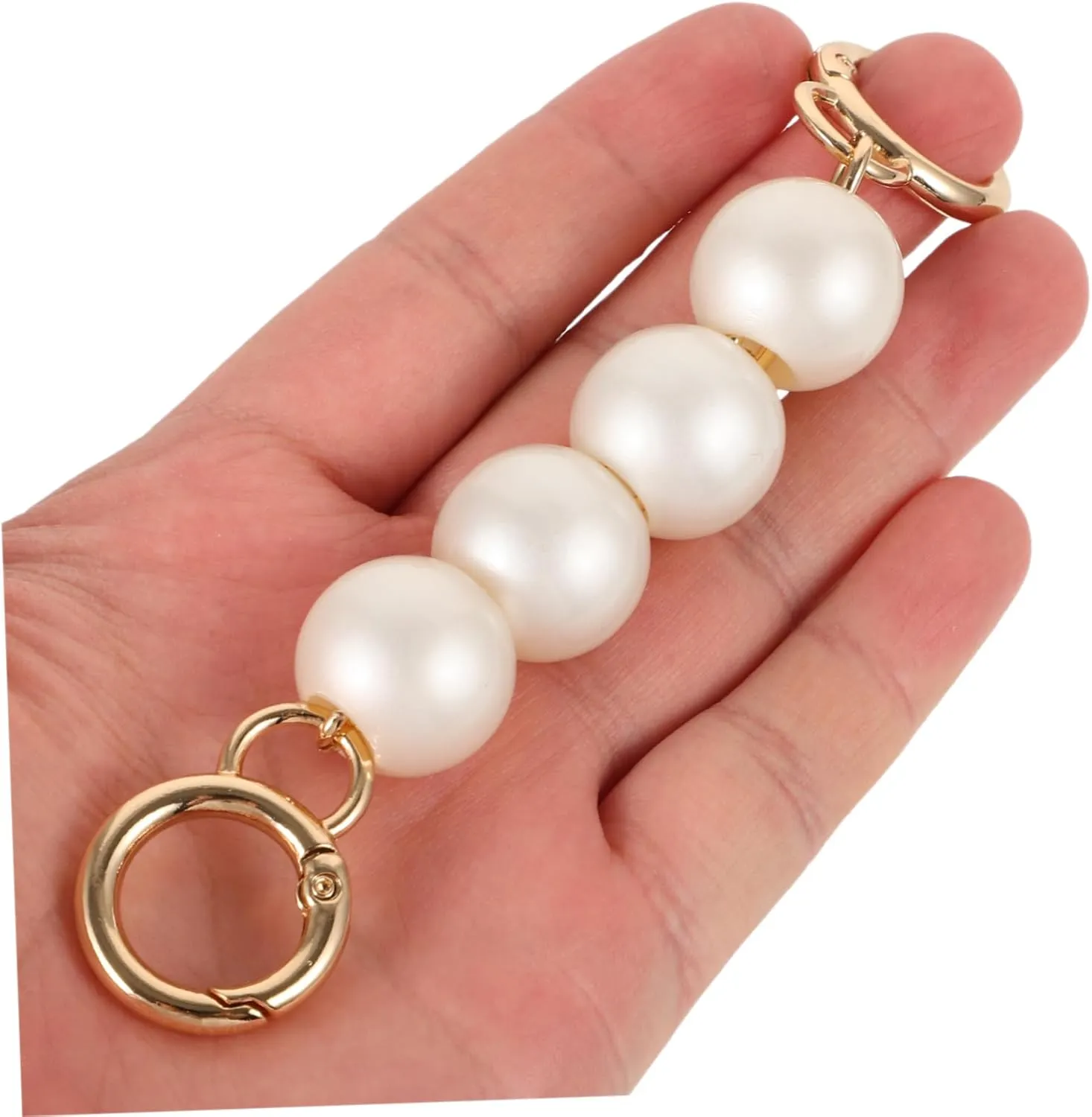 Mahjong Bag Chain Imitation Bag Extension Chain Decorative Pearl Straps Elegant Short Bag Chain Bead