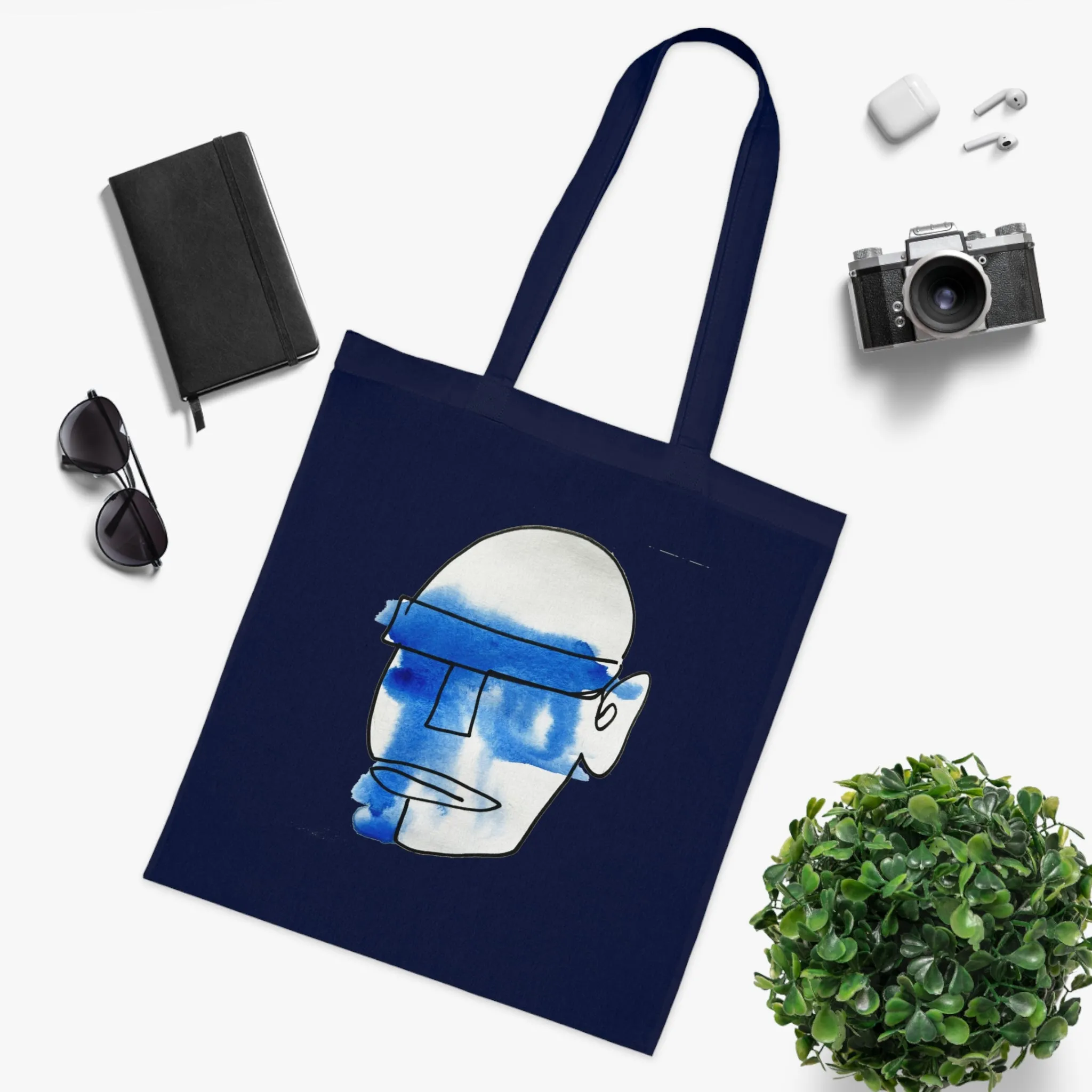 Mask - Versatile 100% Cotton Tote: Vibrant Colors, Light & Practical