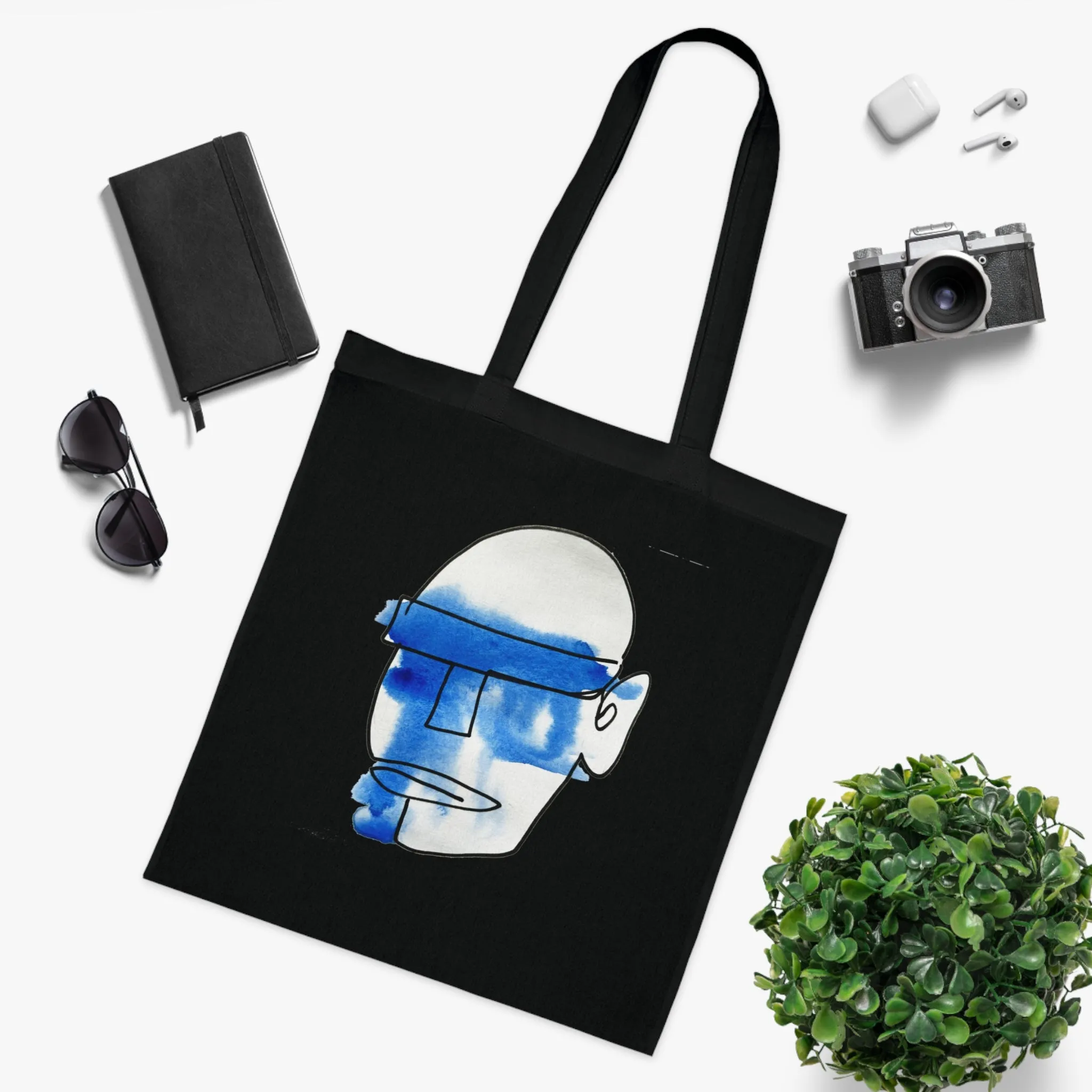 Mask - Versatile 100% Cotton Tote: Vibrant Colors, Light & Practical