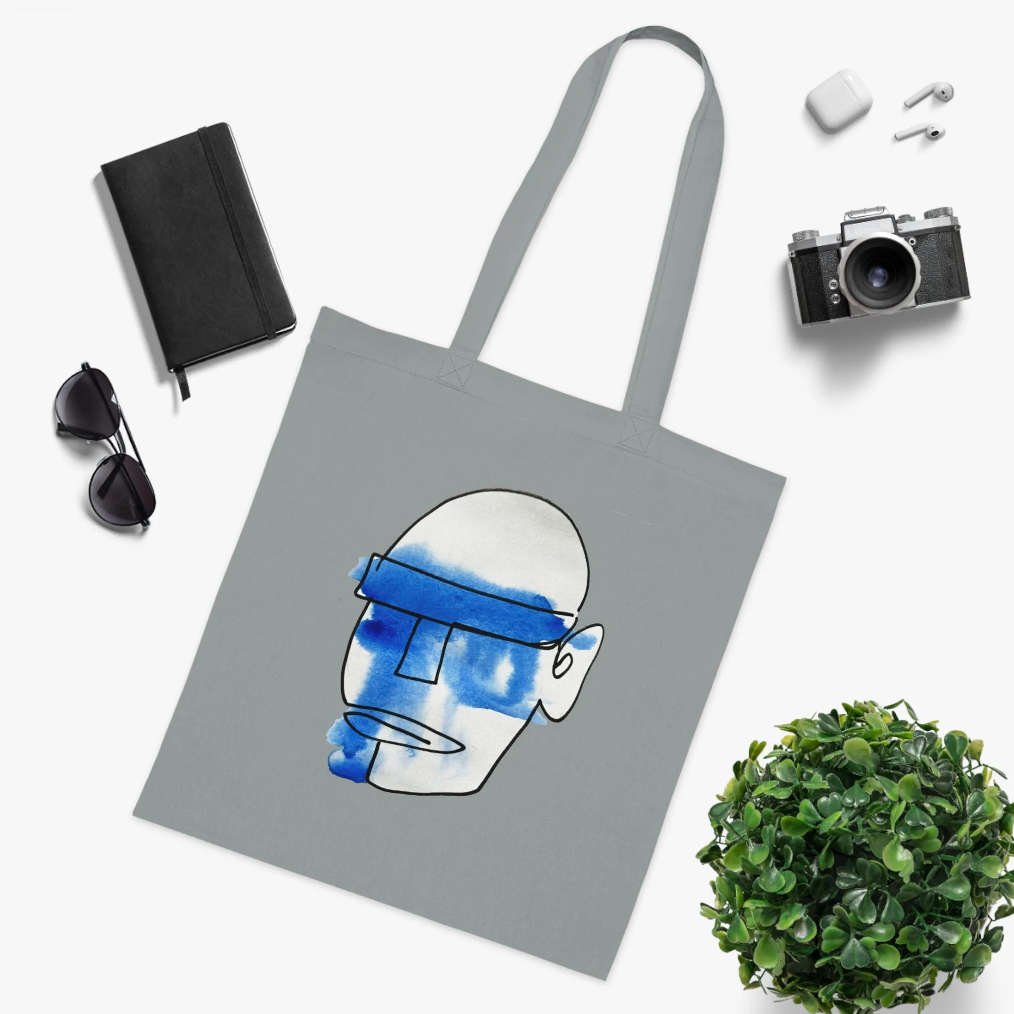 Mask - Versatile 100% Cotton Tote: Vibrant Colors, Light & Practical