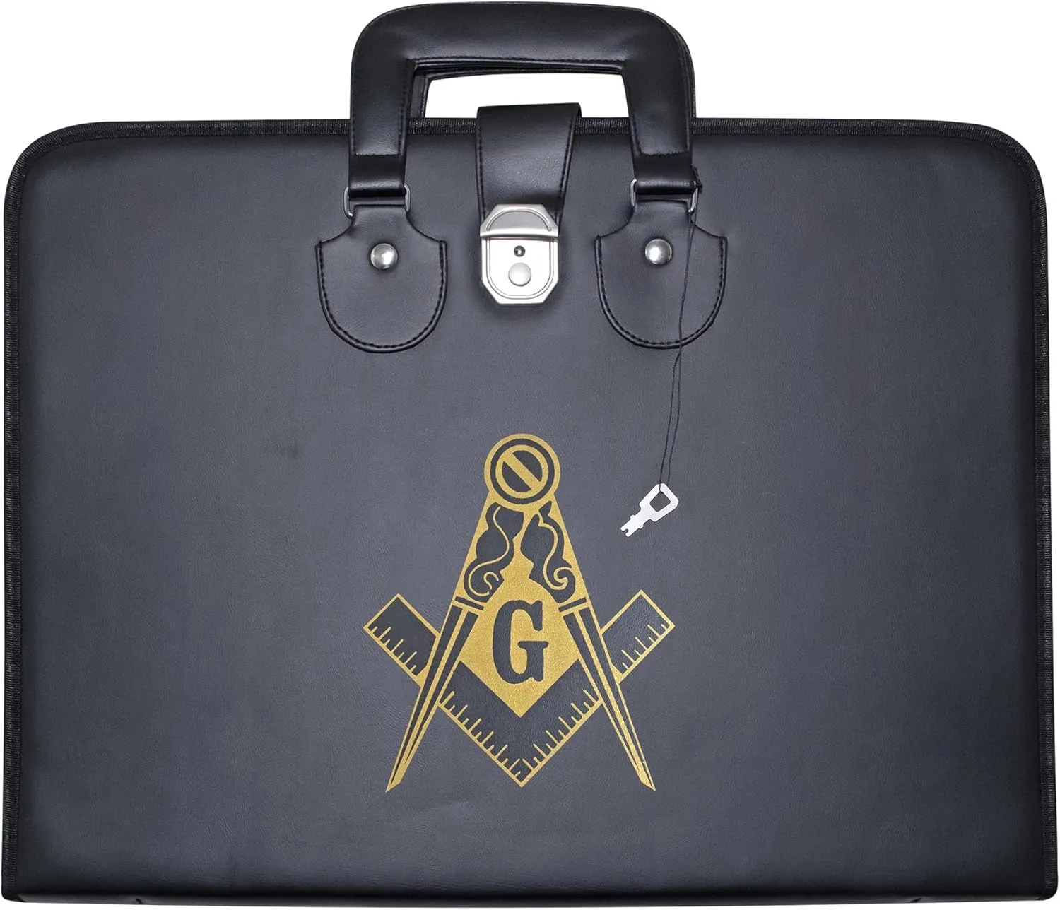 Masonic Apron & Chain Collar Case Leather Master Mason (Printed) MM, Provincial Size – Freemason Carrying Bags