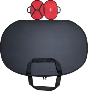 Masonic Chain Collar Case Black Imitation Leather – Red lining, Freemason Carrying Bag