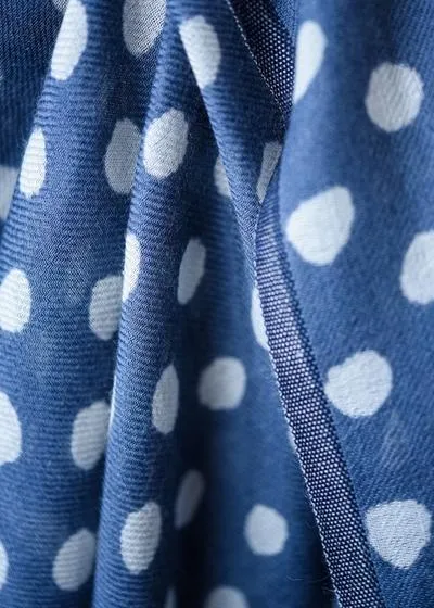 Maya Dot Scarf in Blue