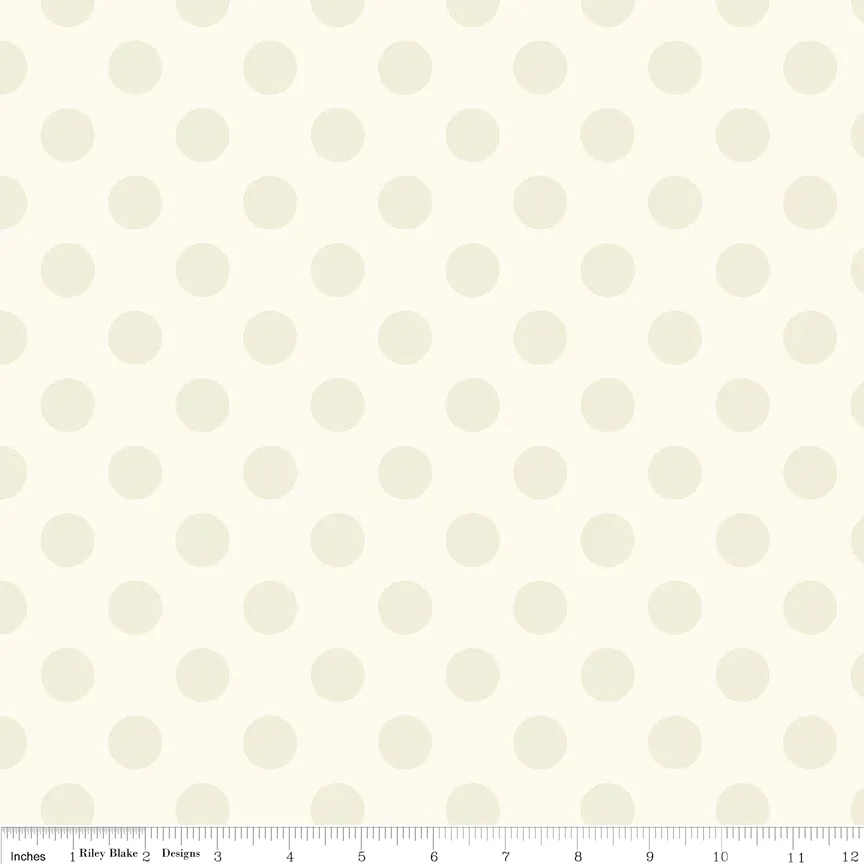 Medium Dot Cream on Cream