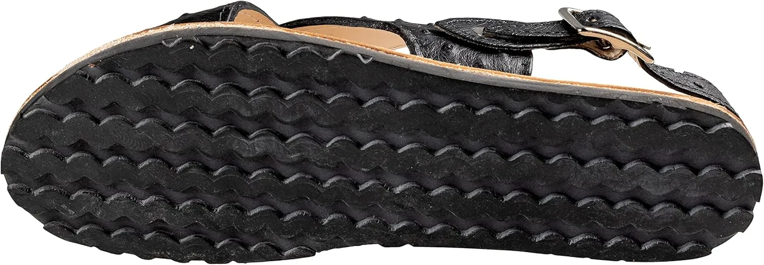 Men Exotic Sandals Genuine Ostrich Leather Huaraches Piel Avestruz