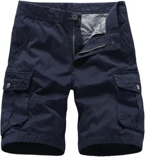 Mens Casual Shorts Casual Multi Pocket Zipper Outdoor Cargo Shorts Strip Drying Classic Sport Active Summer