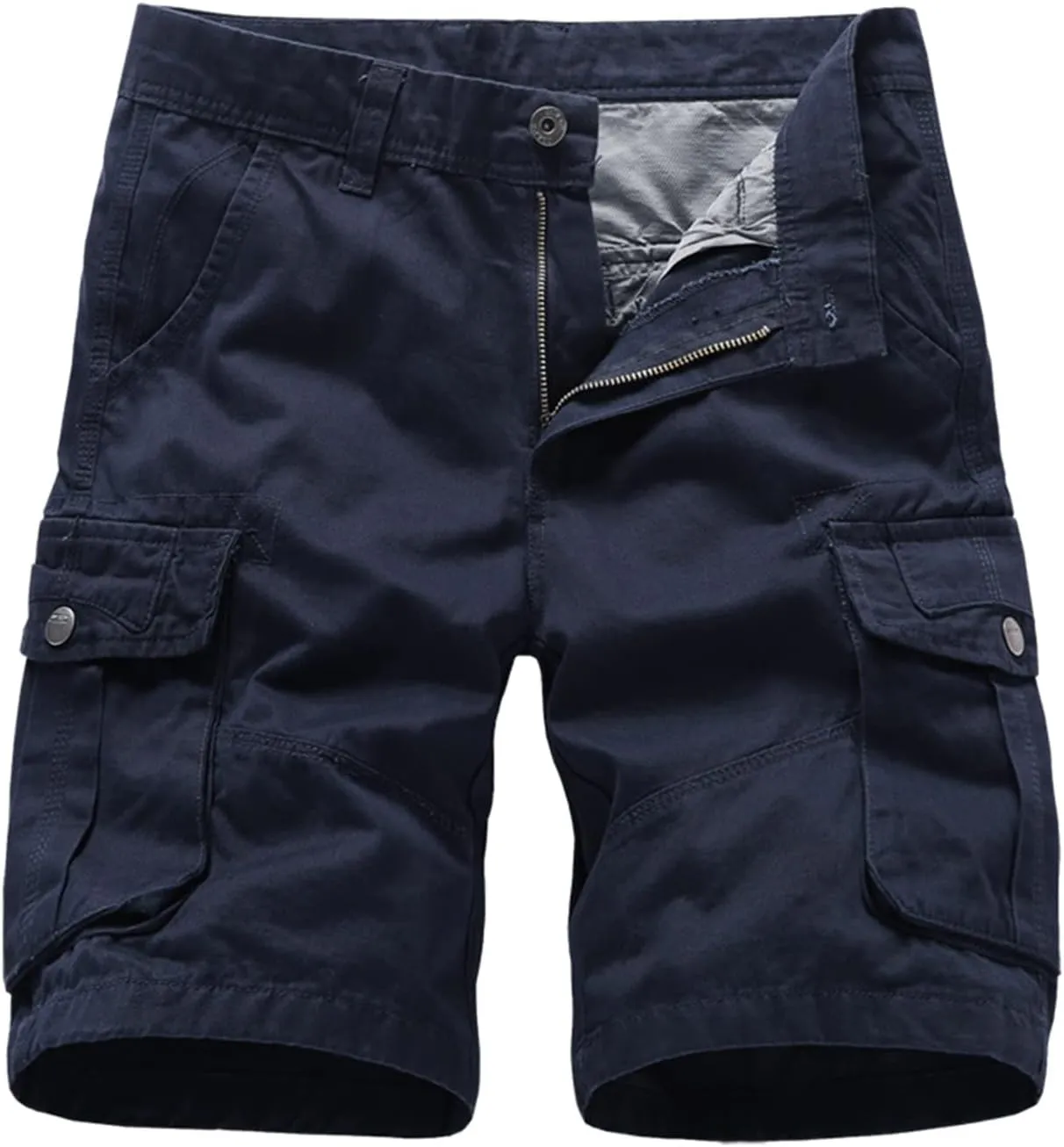Mens Casual Shorts Casual Multi Pocket Zipper Outdoor Cargo Shorts Strip Drying Classic Sport Active Summer